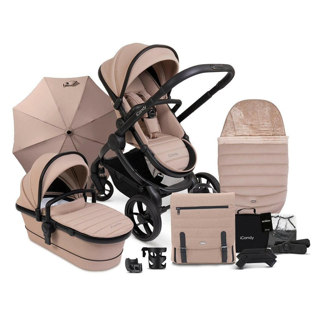 iCandy Peach 7 Pram Pushchair Complete Bundle - Cookie