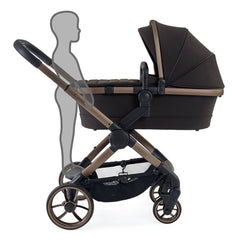 iCandy Peach 7 Pram - Pecan - showing the pram`s integrated ride-on board