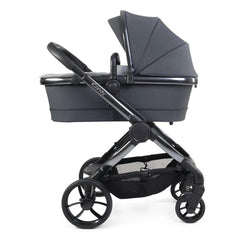 iCandy Peach 7 Pram Pushchair Complete Bundle (Truffle) - showing the carrycot and chassis together as the pram