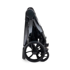 iCandy Peach 7 Pram Pushchair Complete Bundle (Truffle) - showing the chassis folded and freestanding