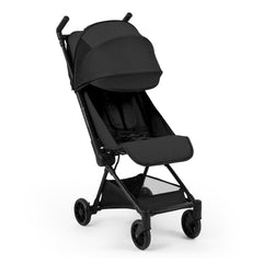 Ickle Bubba Pisces Ultra-Compact Stroller - Black - with hood fully extended