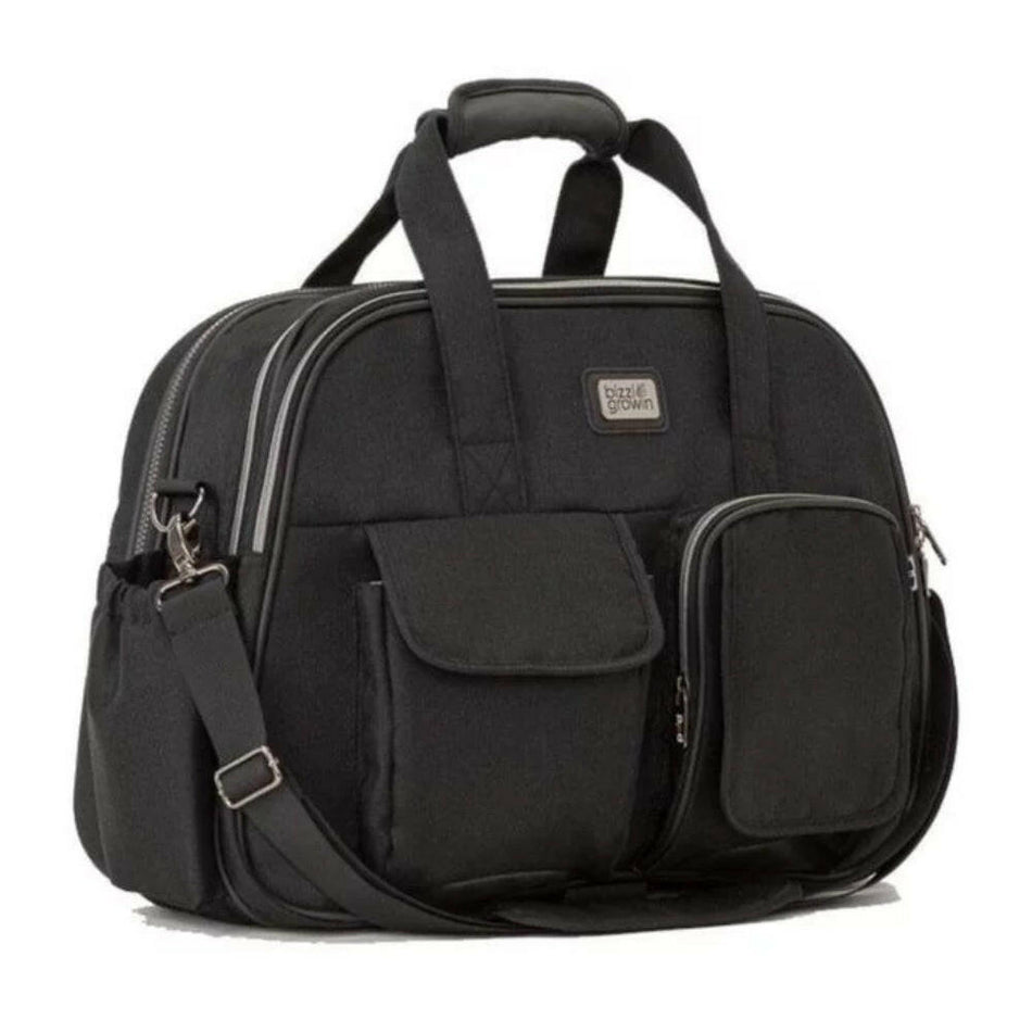 Bizzi Growin Baby Travel Crib Changing Bag - The POD® Chelsea Black
