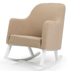 Ickle Bubba Roxby Nursery Chair - Mocha - quarter view, rocking