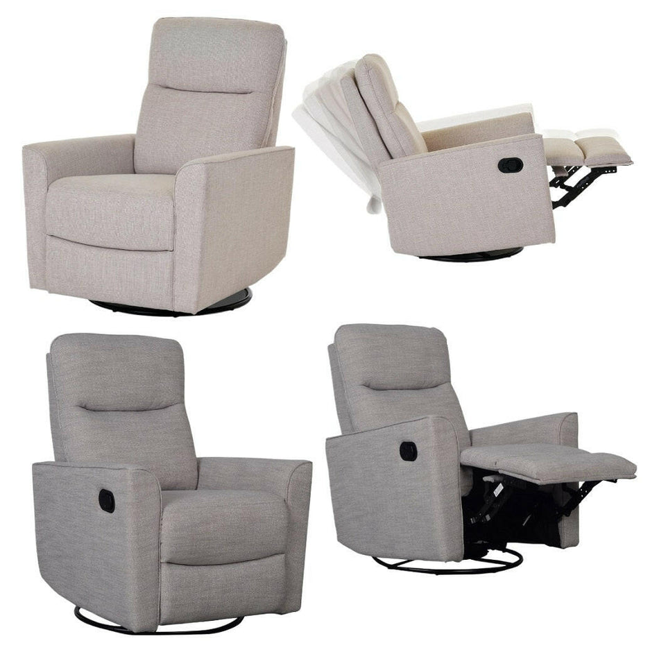 Obaby Savannah Swivel Glider Recliner Chair