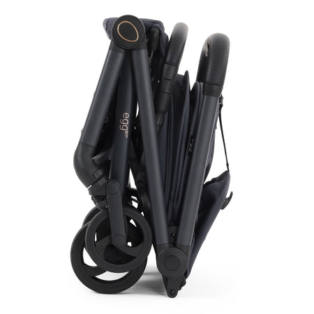 egg Sky Cabin Approved Travel Stroller - Ink - side view folded