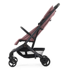 egg Sky Cabin Approved Travel Stroller - Mauve - side view with hood fully closed