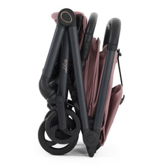 egg Sky Cabin Approved Travel Stroller - Mauve - side view folded