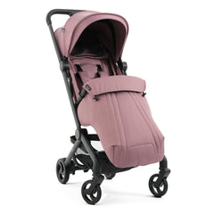 egg Sky Cabin Approved Travel Stroller - Mauve - with matching apron