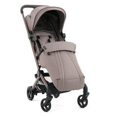 egg Sky Cabin Approved Travel Stroller - Taupe - with matching apron