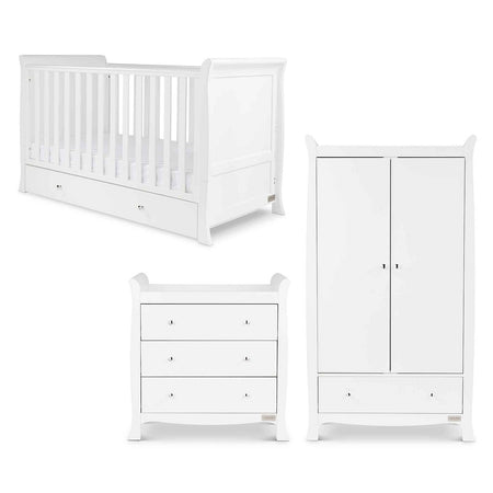 Ickle Bubba Snowdon Classic 3 Piece Nursery Furniture Set - White