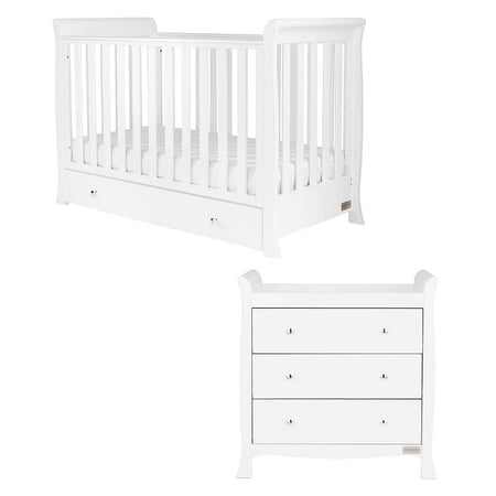 Ickle Bubba Snowdon 4-in-1 Mini 2 Piece Nursery Furniture Set - White