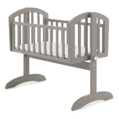 Obaby Sophie Swinging Crib (Taupe Grey) - shown here with the foam mattress