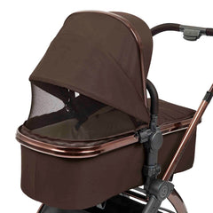 Ickle Bubba Stomp Luxe Elements Pram - Chestnut - ventilated hood panel