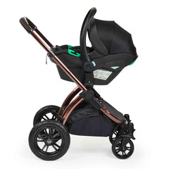 Ickle Bubba Stomp Luxe Elements Brown Chassis - Chestnut - with Nimbus Car Seat