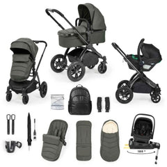 Ickle Bubba Stomp Luxe Elements 15 Piece Travel System - Forest - included items