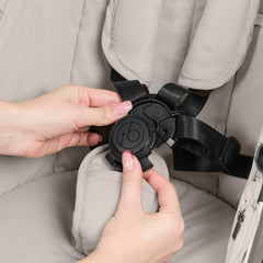 Ickle Bubba Stomp Luxe Elements Pushchair - Moonbeam - 5-point safety harness