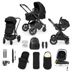Ickle Bubba Stomp Luxe Elements 15 Piece Travel System - Raven - included items