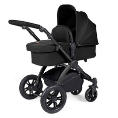 Ickle Bubba Stomp LUXE Pram - Midnight Fabric with Black Chassis and Black Handle