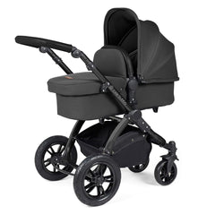Ickle Bubba Stomp LUXE Pram Black/Charcoal Grey/Black 
