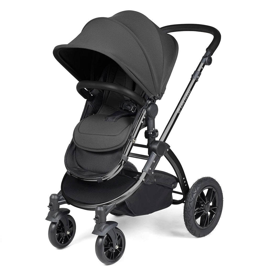 Ickle Bubba Stomp LUXE Pushchair forward facing Black/Charcoal Grey/Black 