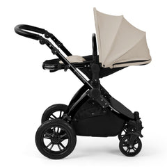 Ickle Bubba Stomp LUXE Pushchair parent-facing - Black/Stone/Black
