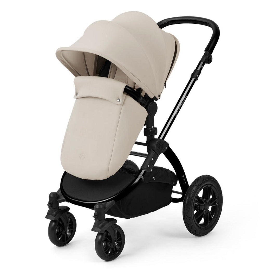 Ickle Bubba Stomp LUXE Pushchair forward-facing with footmuff - Black/Stone/Black