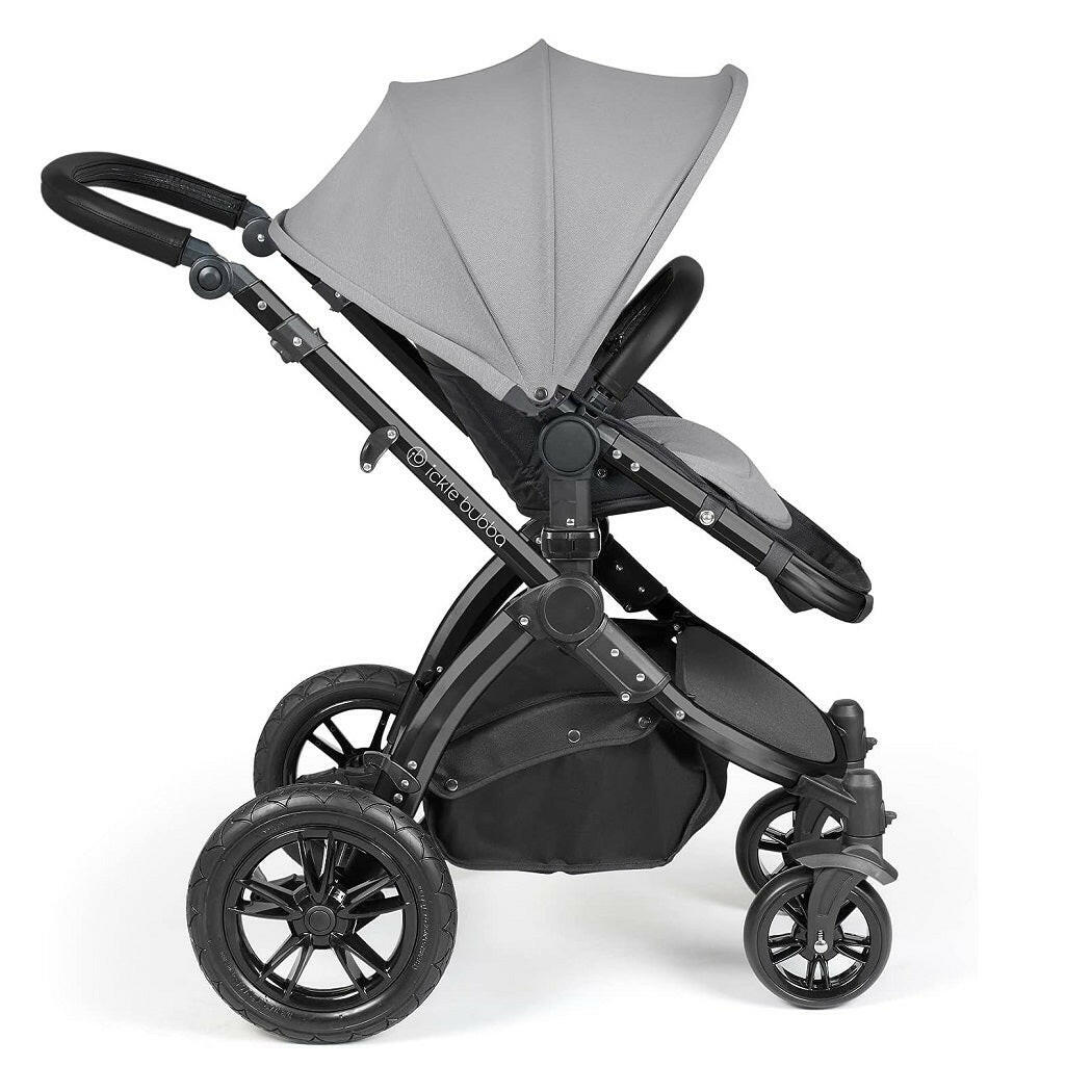 Ickle Bubba Stomp LUXE Pushchair forward-facing - Black/Pearl Grey/Black