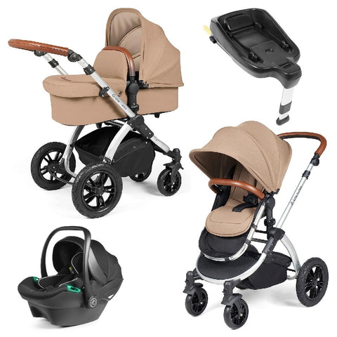 Stomp Luxe Pushchair, Galaxy Car Seat & ISOFIX Base