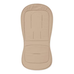 Ickle Bubba Stomp LUXE Travel System - Silver/Desert/Tan - showing the included and matching seat liner