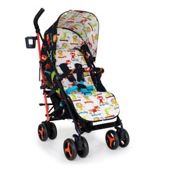 Cosatto Supa 3 Stroller (Sk8r Kidz) - showing the stroller without the footmuff