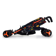 Cosatto Supa 3 Stroller (Sk8r Kidz) - side view, showing the stroller folded