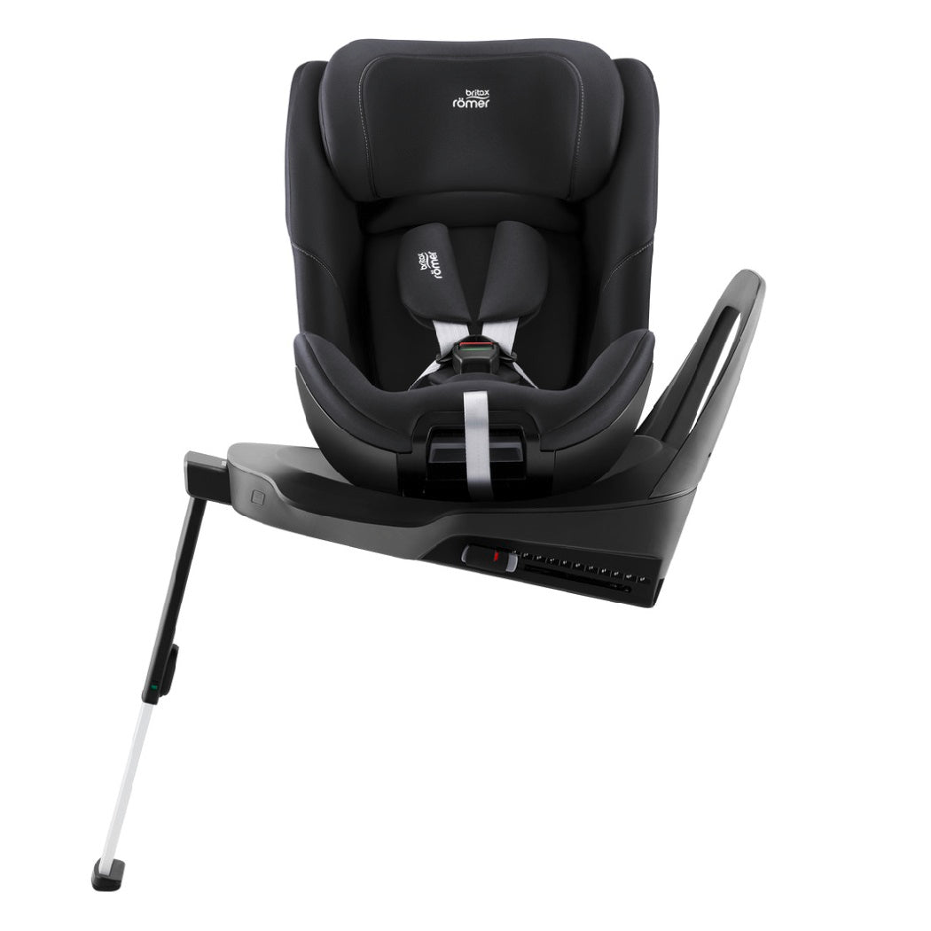 Britax Swivel 2 i-Size Car Seat - Space Black - rotated towards door opening with extending support leg