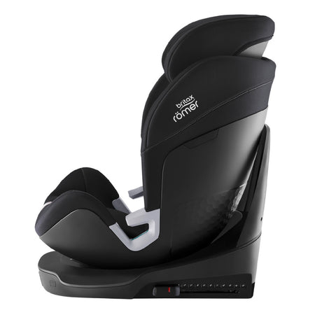 Britax Swivel 2 i-Size Car Seat - Space Black - side view, forward-facing high-back booster seat