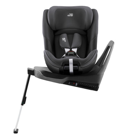 Britax Swivel 2 i-Size Car Seat - Midnight Grey - rotated towards door opening with extending support leg