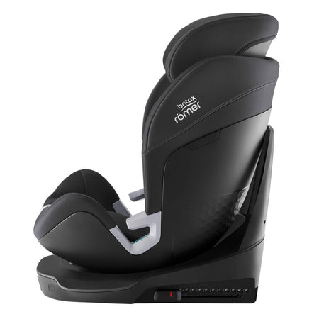 Britax Swivel 2 i-Size Car Seat - Midnight Grey - side view, forward-facing high-back booster seat