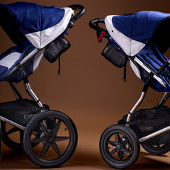 Mountain Buggy Terrain V4 Pushchair - Quartz - shown with both sizes of rear wheels