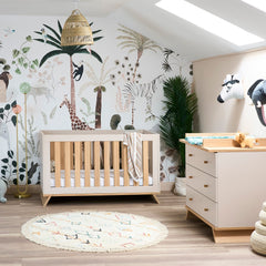 Obaby Thea 2 Piece Nursery Room Set - Latte - lifestyle image