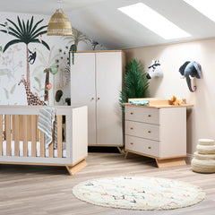 Obaby Thea 3 Piece Nursery Room Set - Latte - lifestyle image