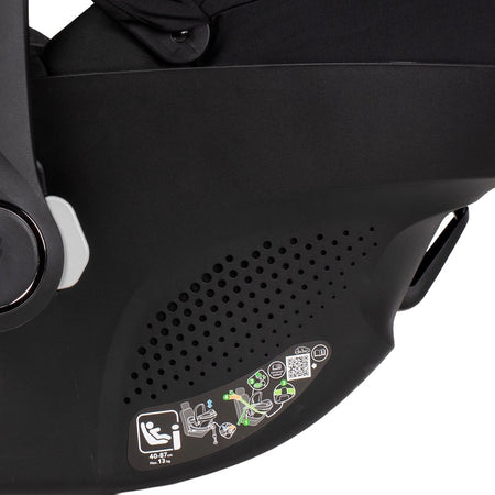 Venicci Tiago 2 360 i-Size Car Seat - Black - seat belt fitting guide