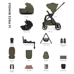 Venicci Tila Ultimate Travel System - Olive - included items