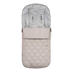 Venicci Tinum EDGE 3-in-1 Travel System with ISOFIX Base (Dust) - showing the included matching footmuff