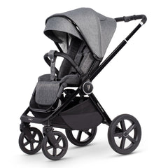 Venicci Upline Travel System 3-in-1 (Slate Grey) - showing the pushchair in forward-facing mode