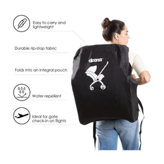 Doona Lightweight Travel Bag Black - features