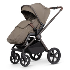 Venicci Upline 2 Pushchair - SE Powder - forward-facing with footmuff