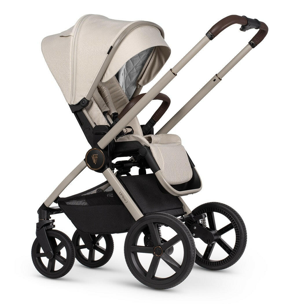 Venicci Upline 2 Pushchair - Stone Beige - parent-facing