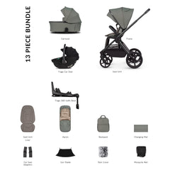 Venicci Upline 3 LUXURY Travel System - Aloe - included items