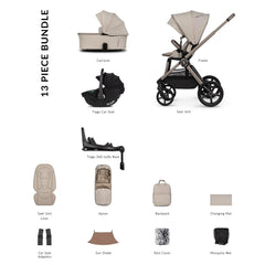 Venicci Upline 3 LUXURY Travel System - Pebble - included items