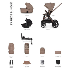 Venicci Upline 3 LUXURY Travel System - Sand - included items