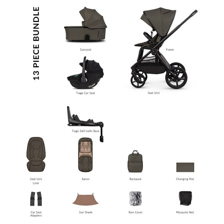 Venicci Upline 3 LUXURY Travel System - Truffle - included items