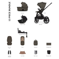 Venicci Upline 3 LUXURY Travel System - Truffle - included items